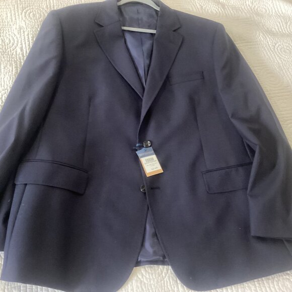 NWT Charles Tyrwhitt Navy Proper Blazer Classic Fit Jacket 48R 100% Wool - Picture 5 of 16